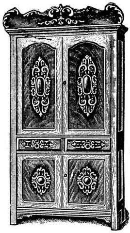 Image of Sears 1902 Blind Door Top Oak Kitchen Cupboard