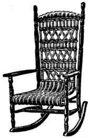 Image of Sears 1902 Lawn Reed Rocker