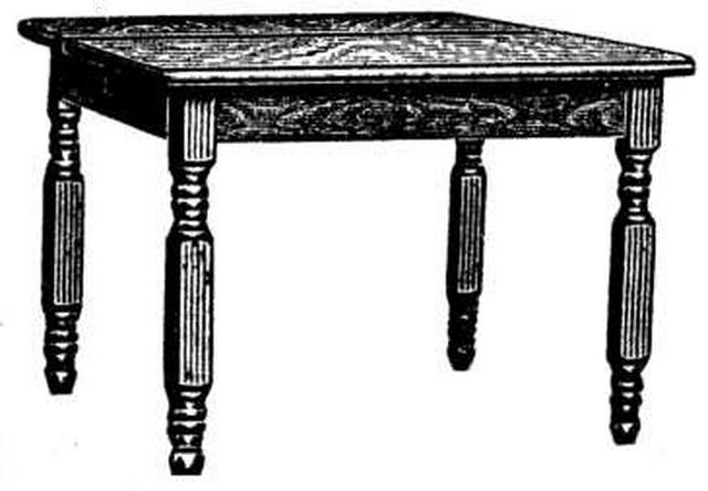 Image of Sears 1902 Four Leg Solid Oak Extension Table