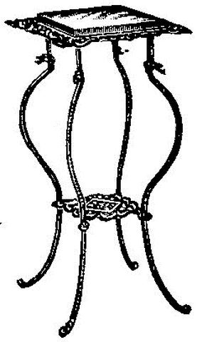 Image of Sears 1902 Onyx Top Brass Top Parlor Table