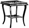 Shaped Top French Leg Parlor Table