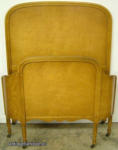 Antique Birdseye Maple Twin Bed