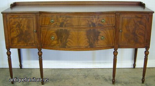 Antique Flame Mahogany Sideboard
