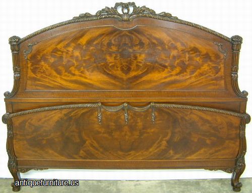 Antique Mahogany Romweber Bed