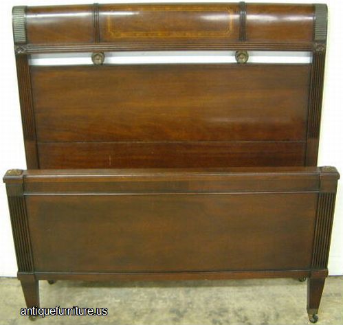 Antique Mahogany Twin Bed