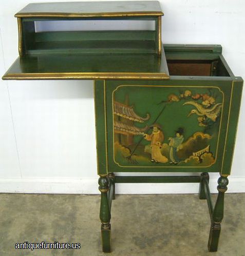 Antique Paint Decorated Cabinet