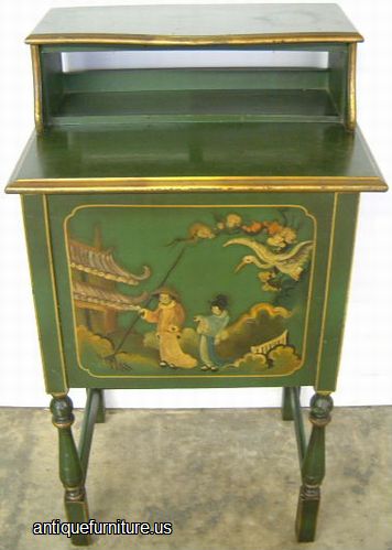Antique Paint Decorated Cabinet