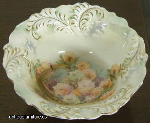 Antique Rs Prussia Footed Bowl