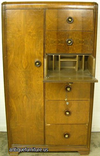 Antique Art Deco Wardrobe