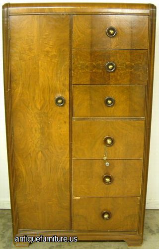 Antique Art Deco Wardrobe