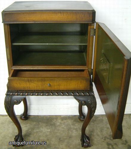 Antique Burl Walnut Humidor