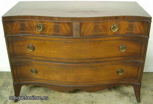 Antique Flame Mahogany Dresser