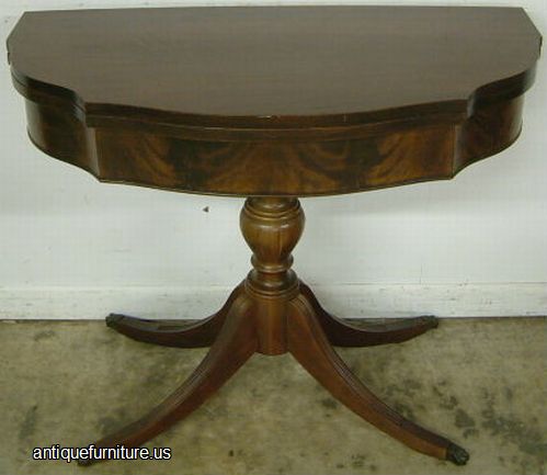 Antique Flame Mahogany Game Table