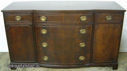 Antique Flame Mahogany Sideboard