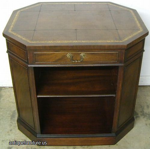 Antique Henredon Mahogany End Table Bookcase