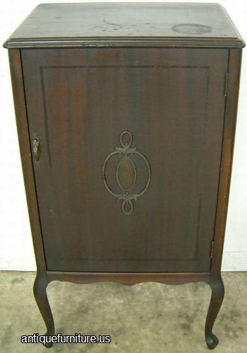 Antique Mahogany Music Cabinet