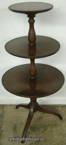 Antique Mahogany Tier Table