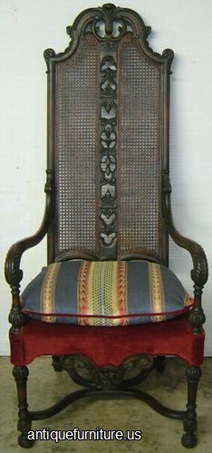 Antique Ornate Fireside Chair