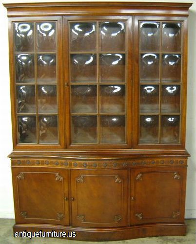 Antique Ornate Mahogany Bubble Glass China China