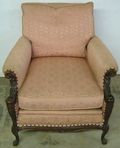 Antique Ornate Mahogany Easy Chair