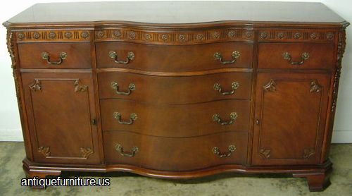 Antique Ornate Mahogany Sideboard