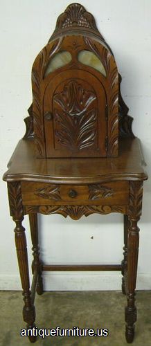 Antique Ornate Telephone Cabinet