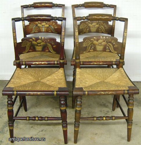 Antique Set Hitchcock Chairs
