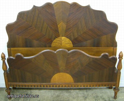 Antique Walnut Bed