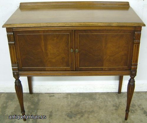 Antique Burl Walnut Server