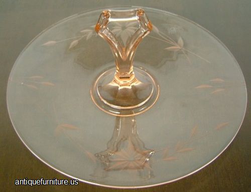 Antique Depression Glass Sandwich Plate