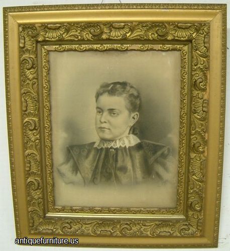 Antique Gilded Picture Frame
