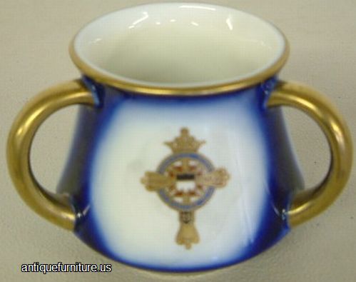 Antique 1906 New York Grand Commandery 2 Handled Cup