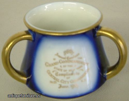 Antique 1906 New York Grand Commandery 2 Handled Cup