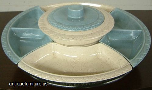 Antique Lazy Susan Serving Set