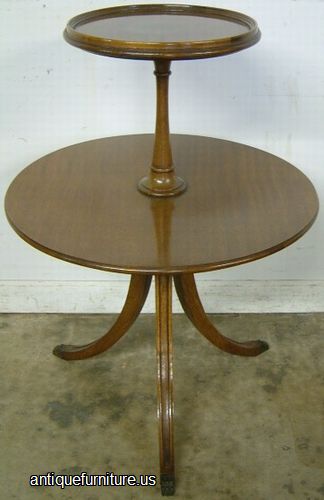 Antique Mahogany Tier Table