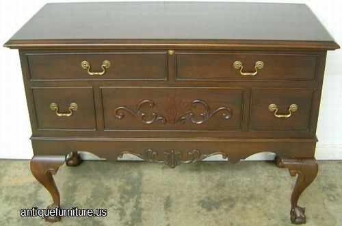 Antique Mahogany Ball Claw Cedar Chest