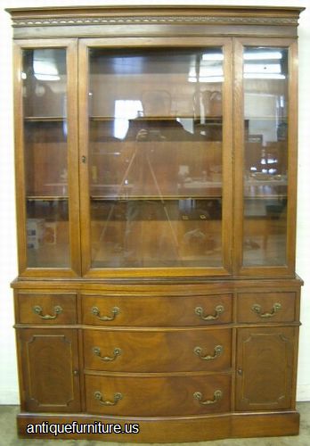 Antique Mahogany China Cabinet