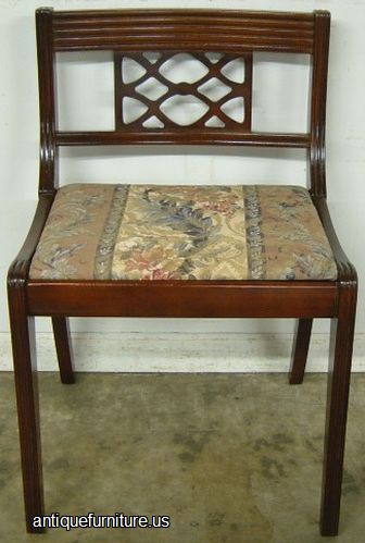 Antique Mahogany Vanity Chair