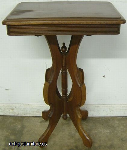 Antique Walnut Victorian Lamp Table