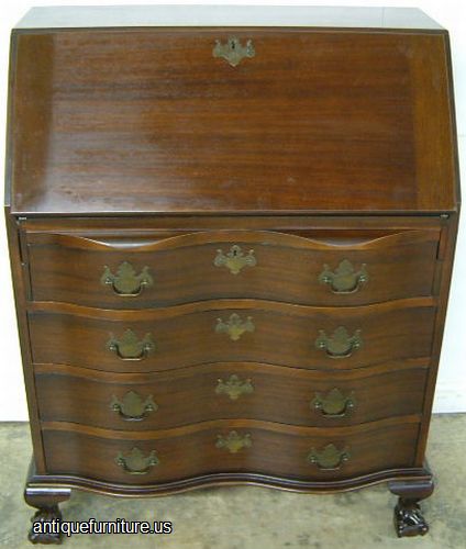 Antique Mahogany Drop Desk