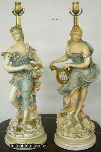 Antique Figural Lamps