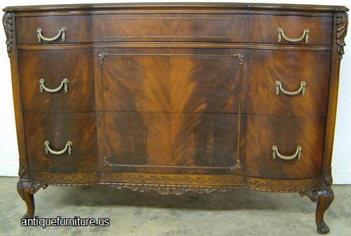 Antique French Style Mahogany Dresser