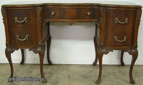 Antique French Style Mahogany Vanity