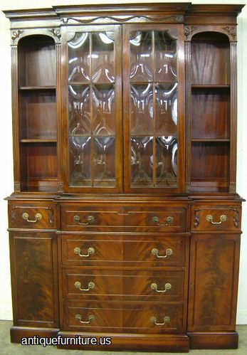 Antique Mahogany Breakfront