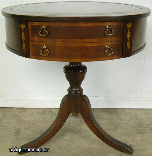 Antique Mahogany Drum Table