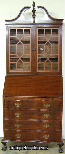 Antique Mahogany Governor Winthrop Desk