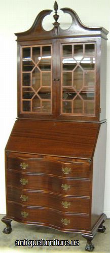 Antique Mahogany Governor Winthrop Desk