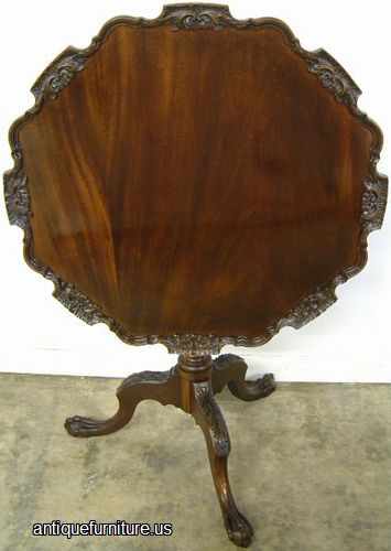 Antique Mahogany Tilt Top Table
