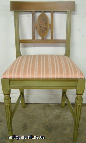 Antique Paint Decorated Chair