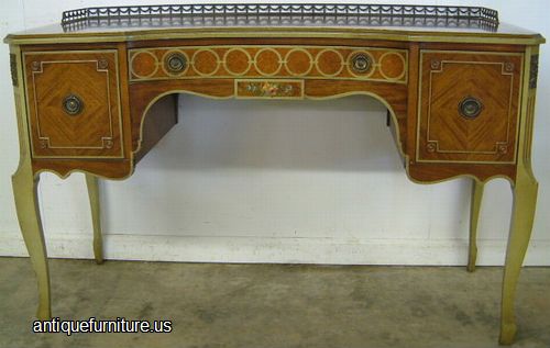 Antique Paint Decorated Desk